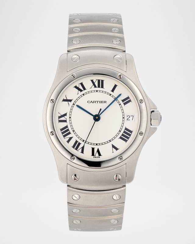 Cartier Santos Ronde Stainless Steel 31mm Vintage 1990s Watch